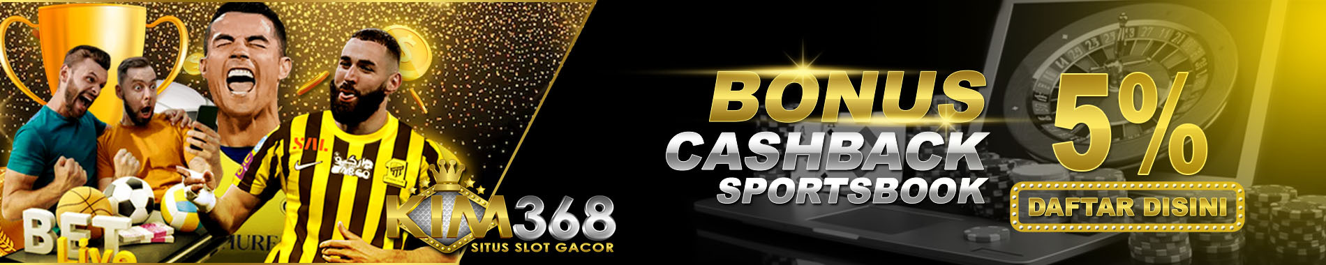 Cashback Sport 5% Kim368